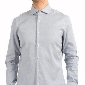 Hugo Boss Men's "Jason" Slim Fit Geometric Print Long Sleeve Dress Shirt